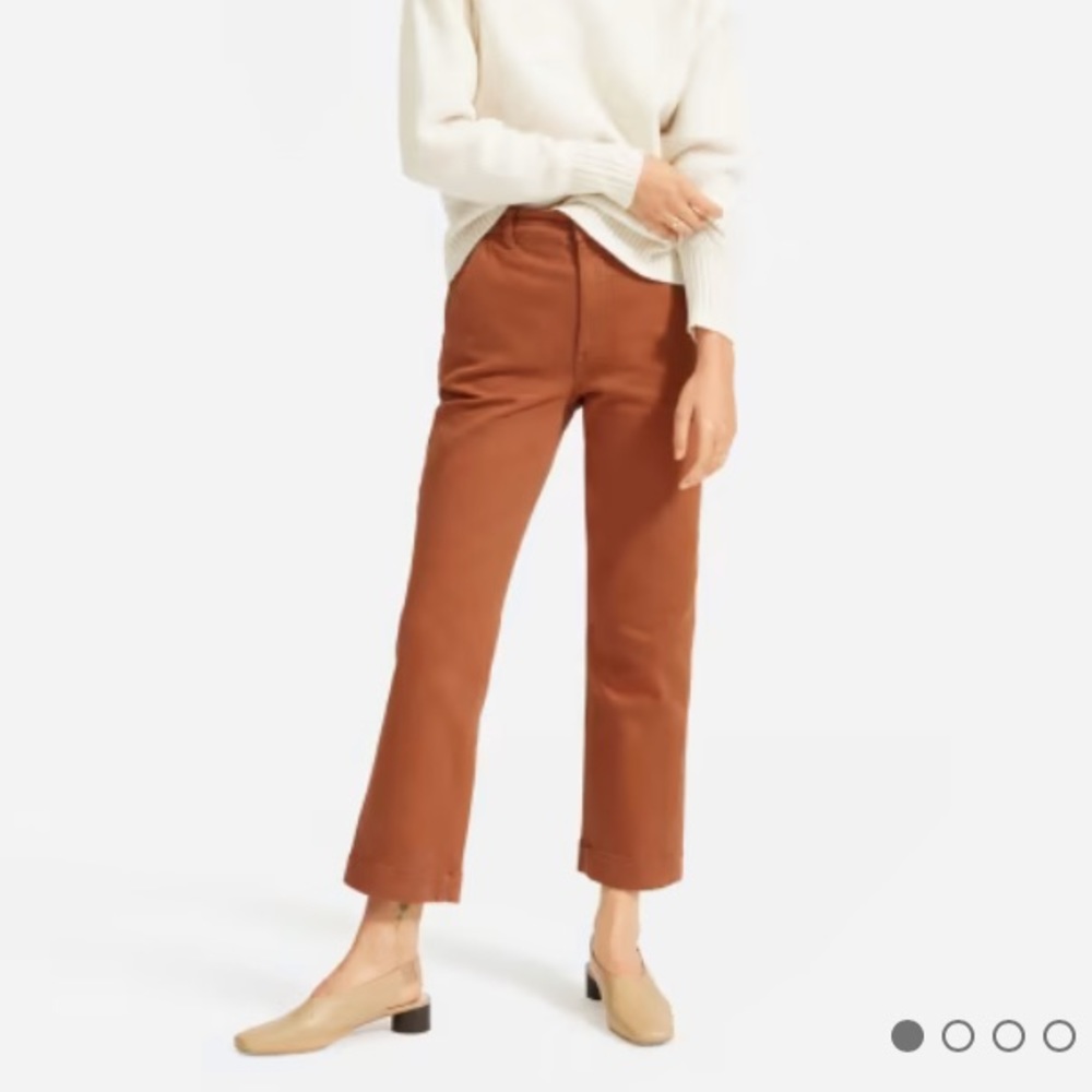 Everlane Straight Leg Crop in Cocoa